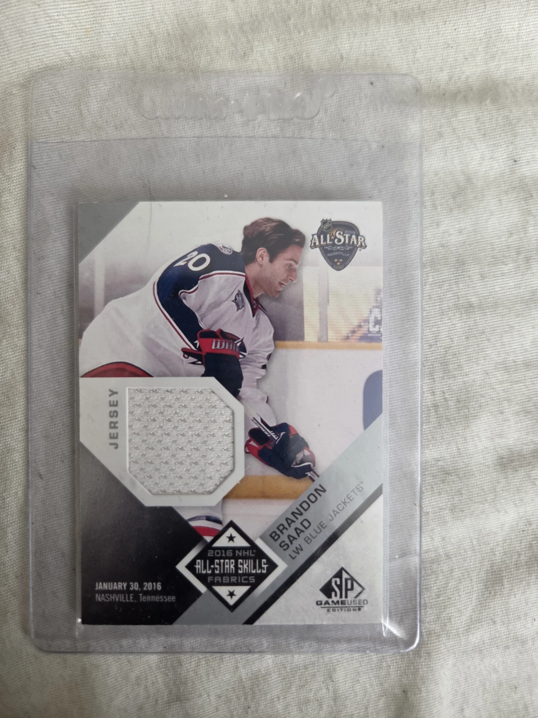 Brandon Saad 2016 NHL All-Star Skills Fabric Card