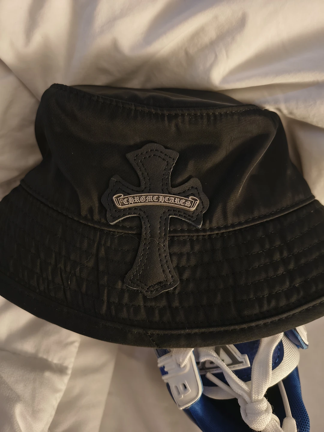 Chrome Hearts Black Cotton Bucket Hat - Medium - photo 2