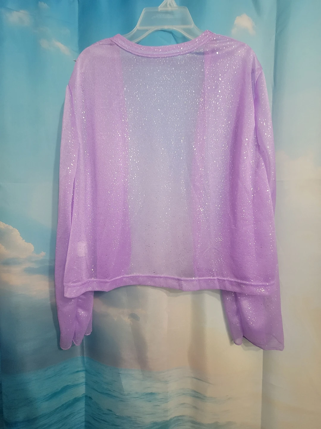 Lavender Glitter Shrug - photo 3