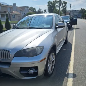 Silver BMW X6 SUV