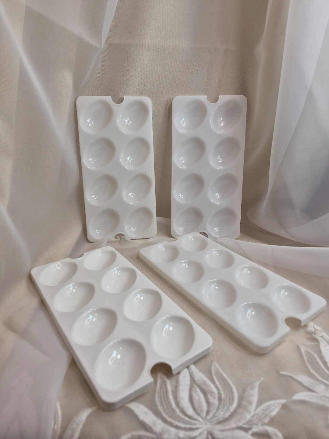 Lot of 4 Tupperware Devilled Egg Insert Holders