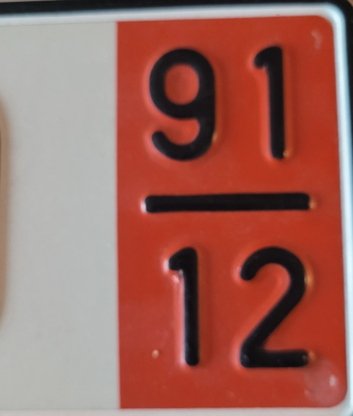 Vintage Mercedes Benz Export License Plate - photo 3