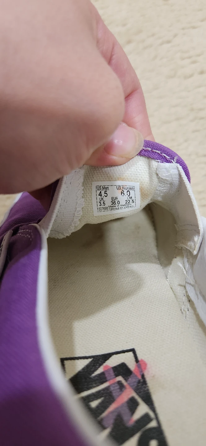 Vans Slip-On Shoes Purple - photo 4