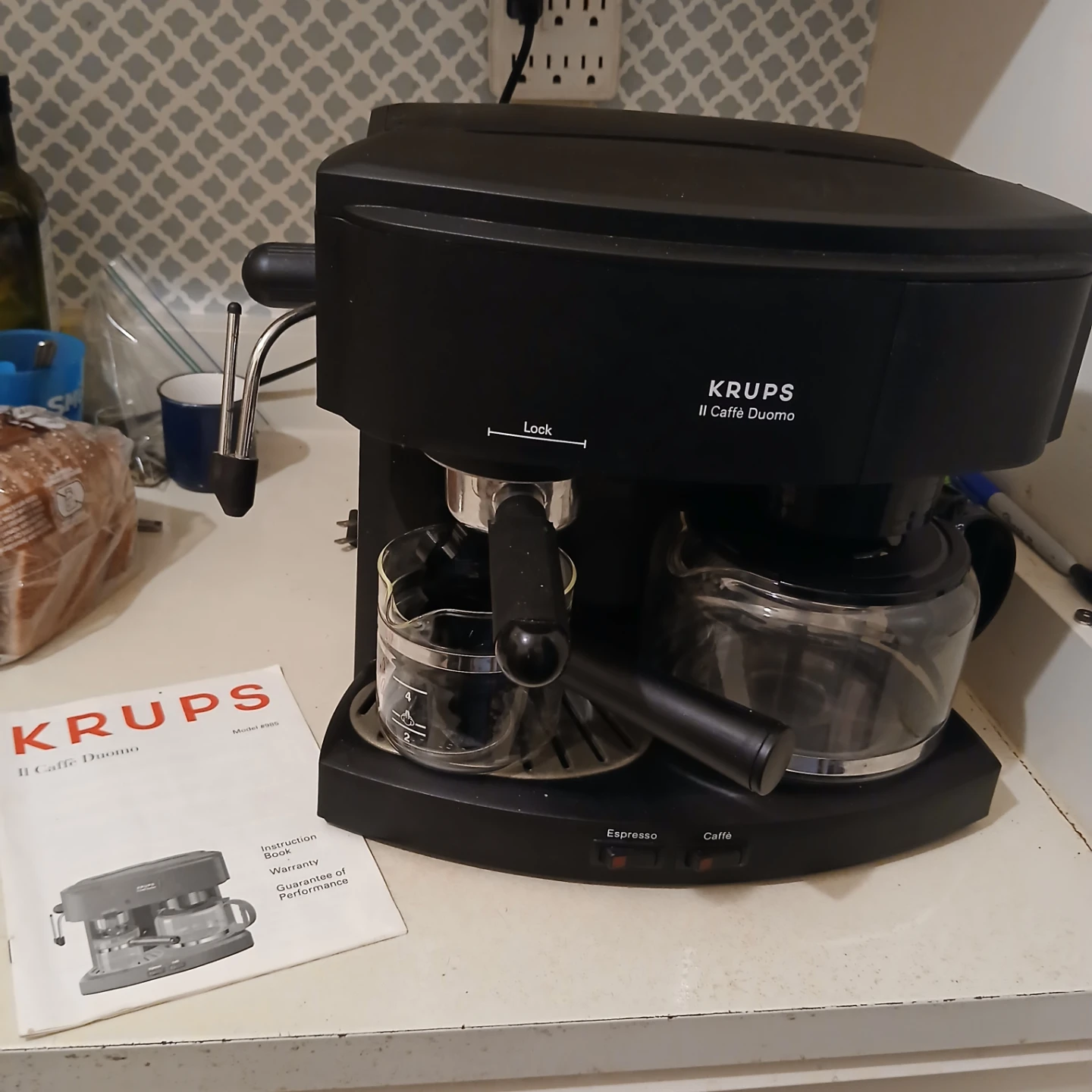 KRUPS Il Caffè Duomo Espresso and Coffee Maker Model #985