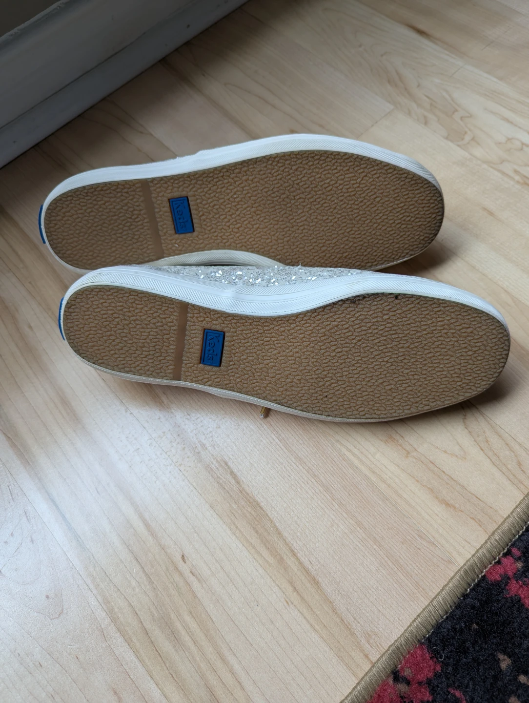 Kate Spade Keds Glitter Cream Shoes - photo 3