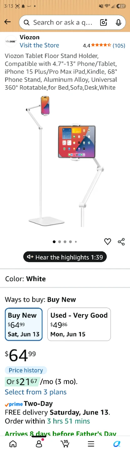 Tablet Floor Stand Holder - photo 5