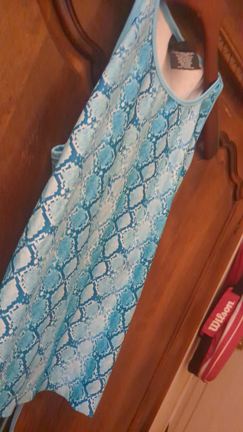 Turquoise Snakeskin Print Tank Top - Grande (11/13) - photo 4