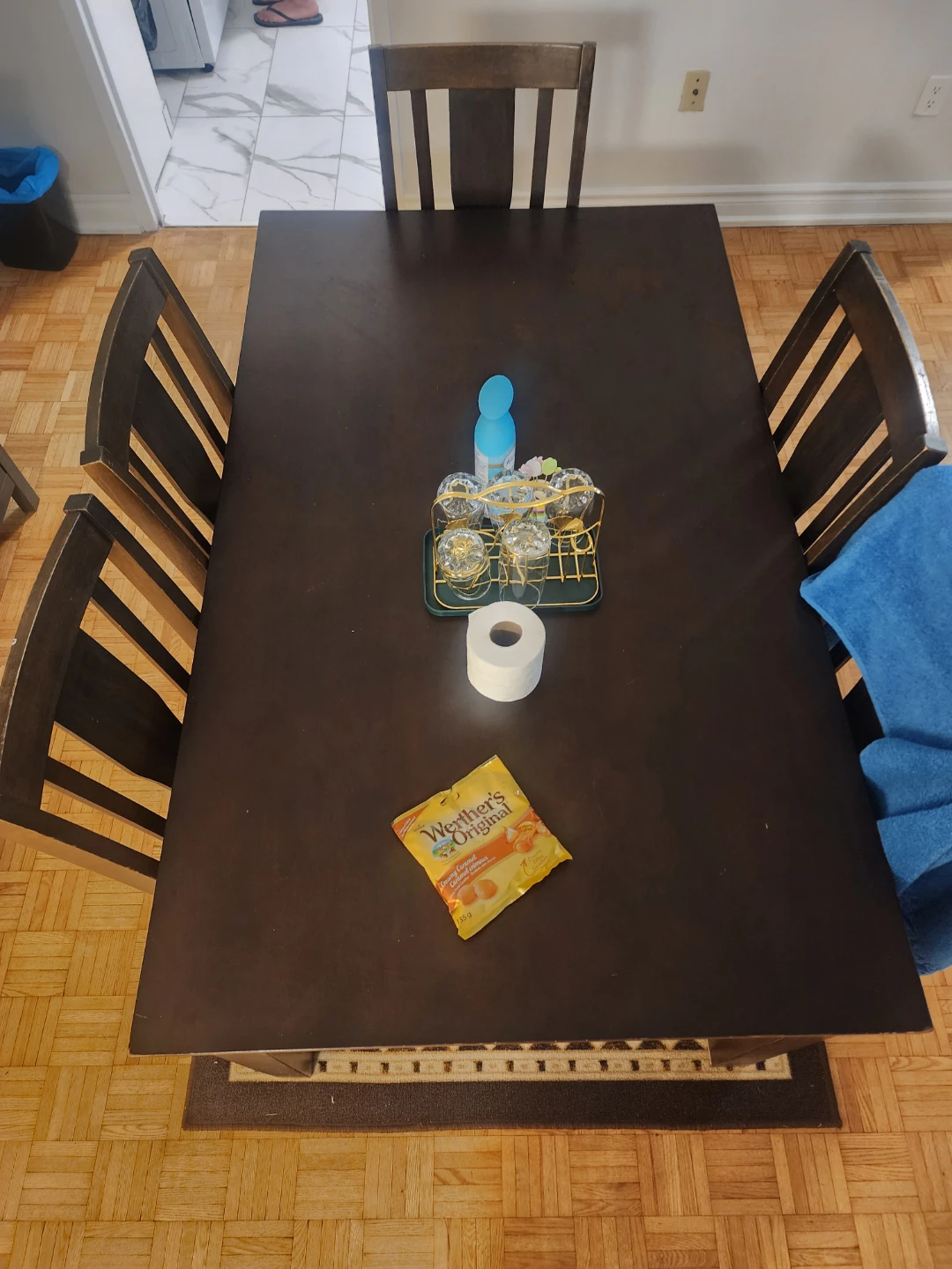 Wooden Dining Table and Chairs Set - photo 4