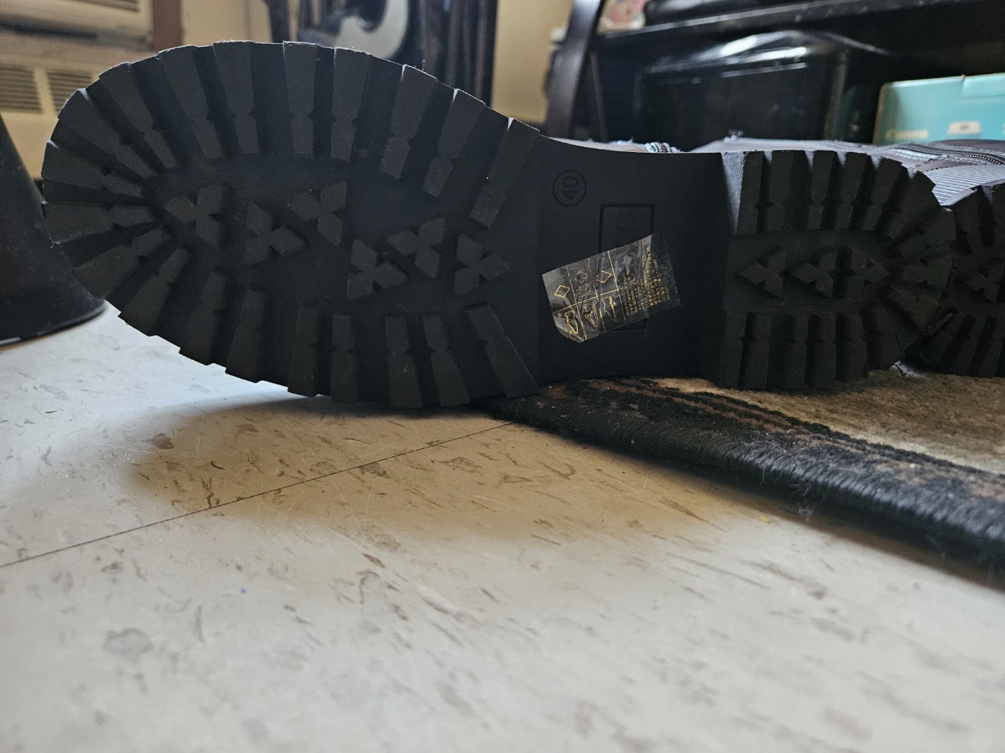 Black Tall Lace-Up Platform Boots - photo 5