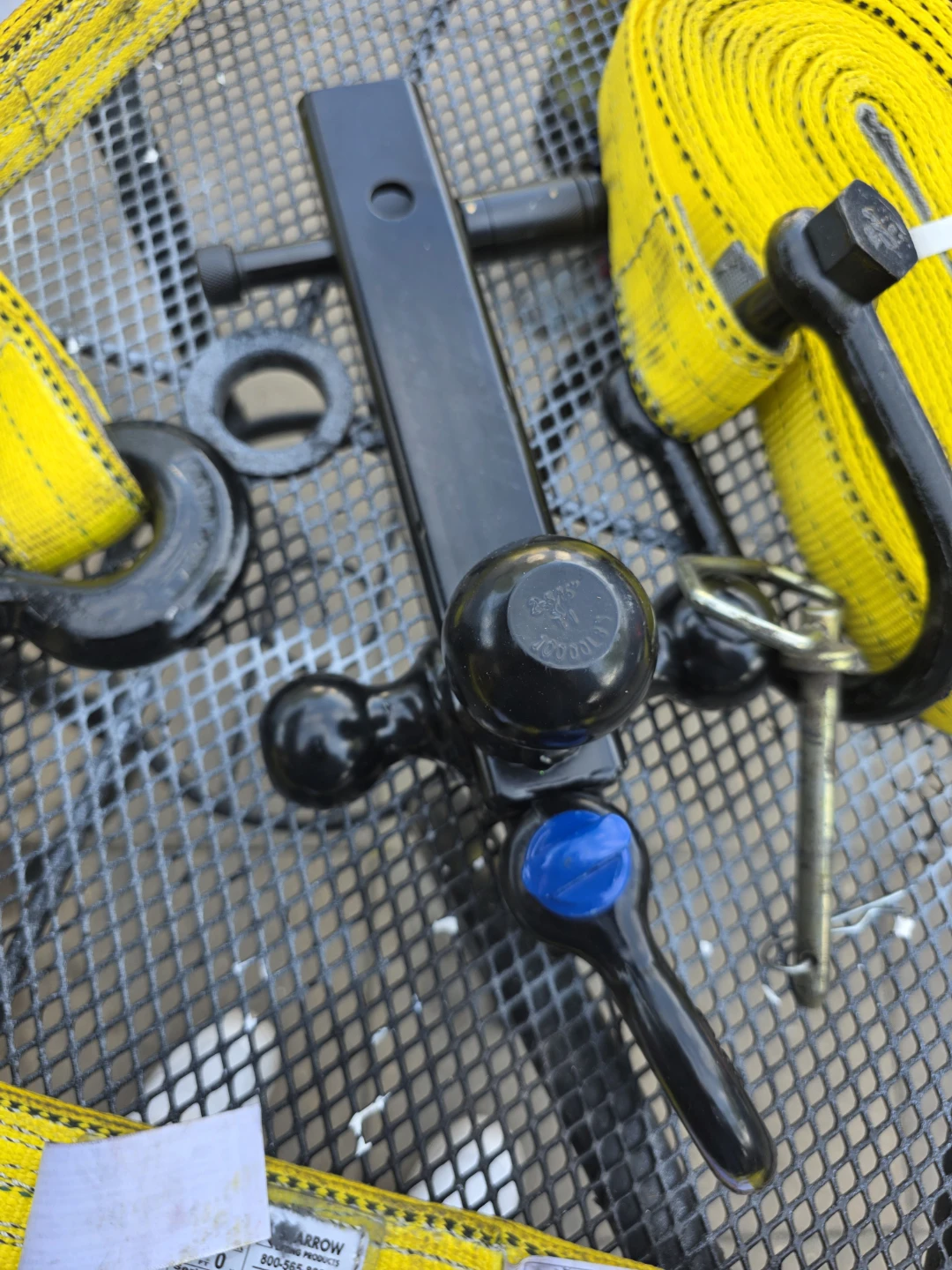 Tow Hitch Receiver Ball Mount with Tie Down Straps - photo 4