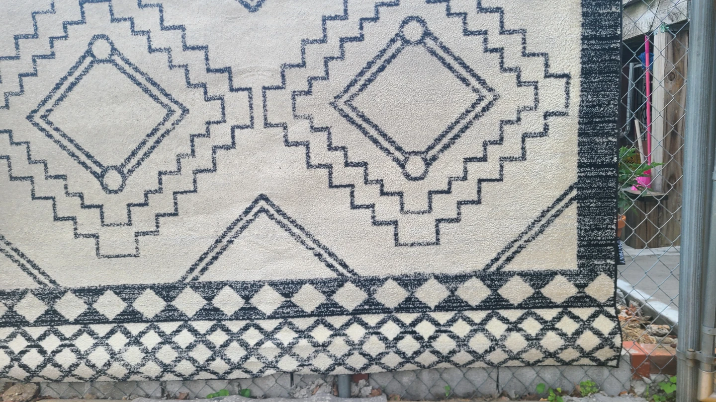 Jonathan Y Moroccan Hype Rug Cream/Black 5x8