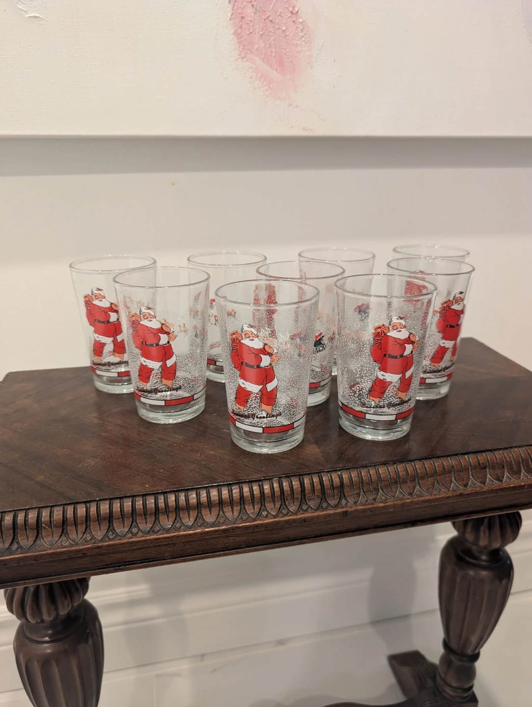 Set of 9 Santa Claus Christmas Glasses - photo 2