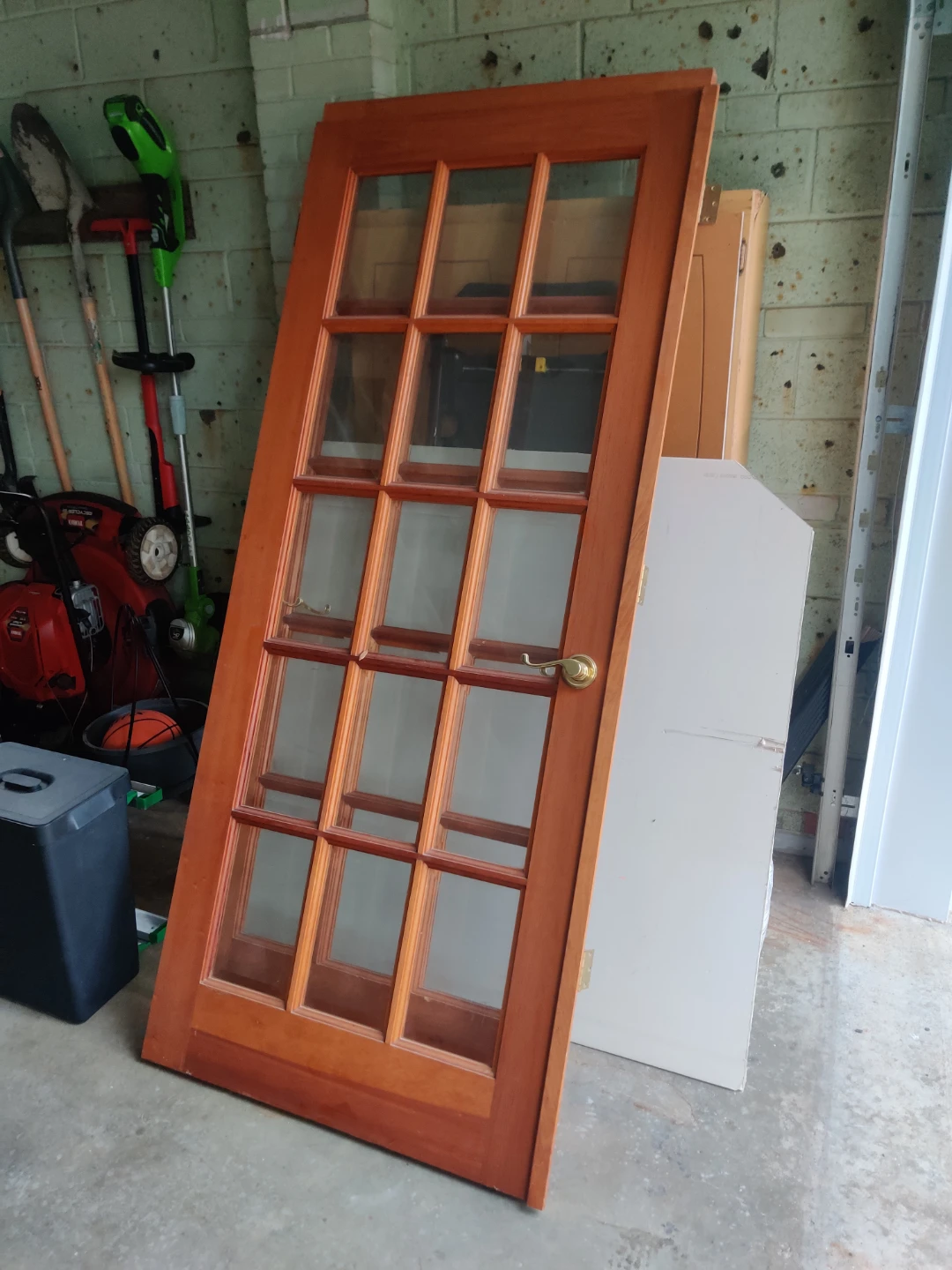 Wooden Interior Door with Glass Panes