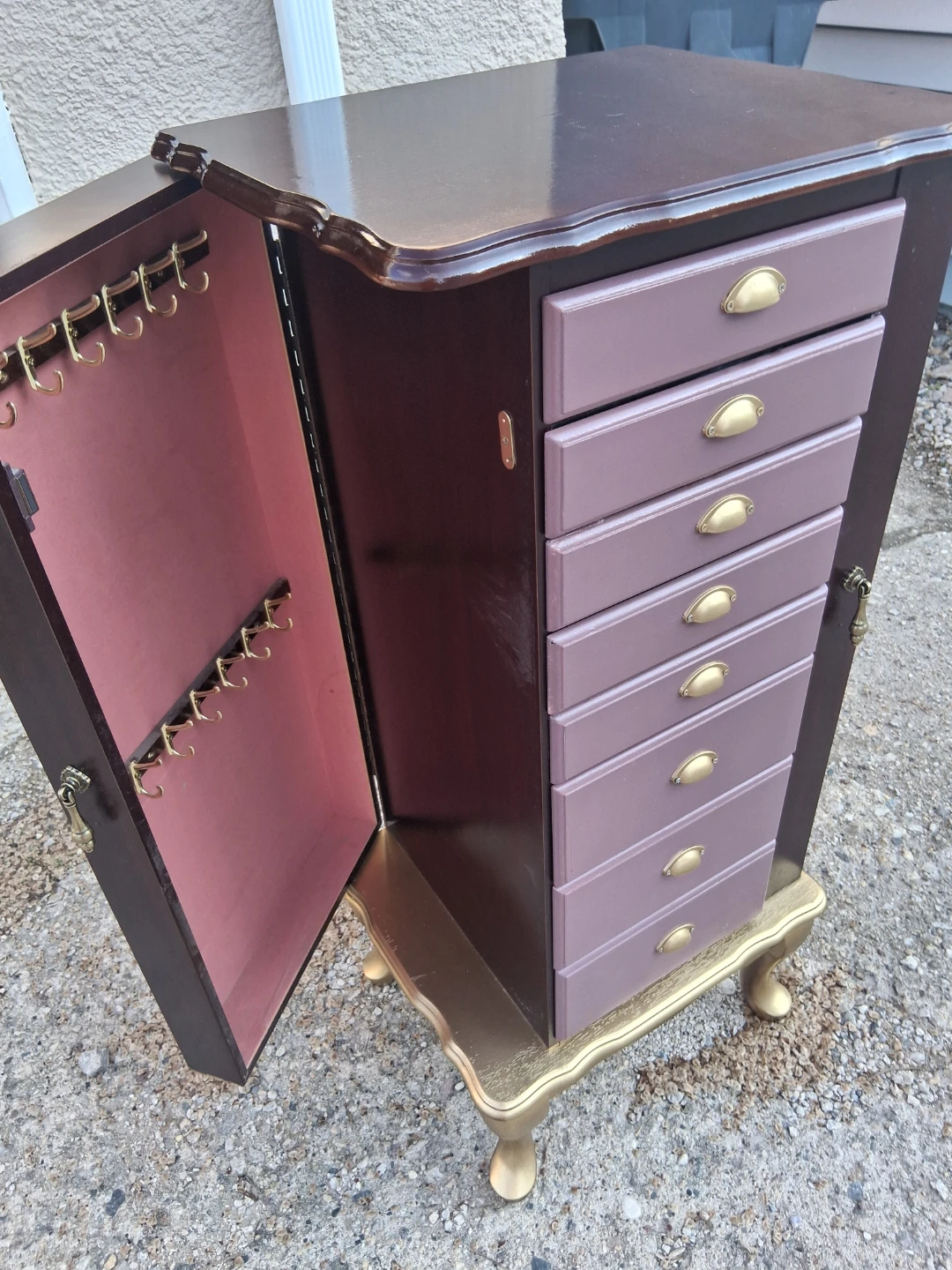 Tall Jewellery Cabinet with Drawers - photo 4