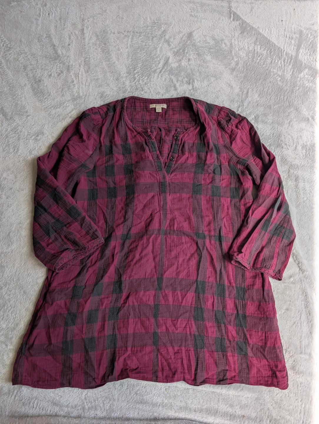 ⚽Burberry Brit Plaid Tunic Shirt