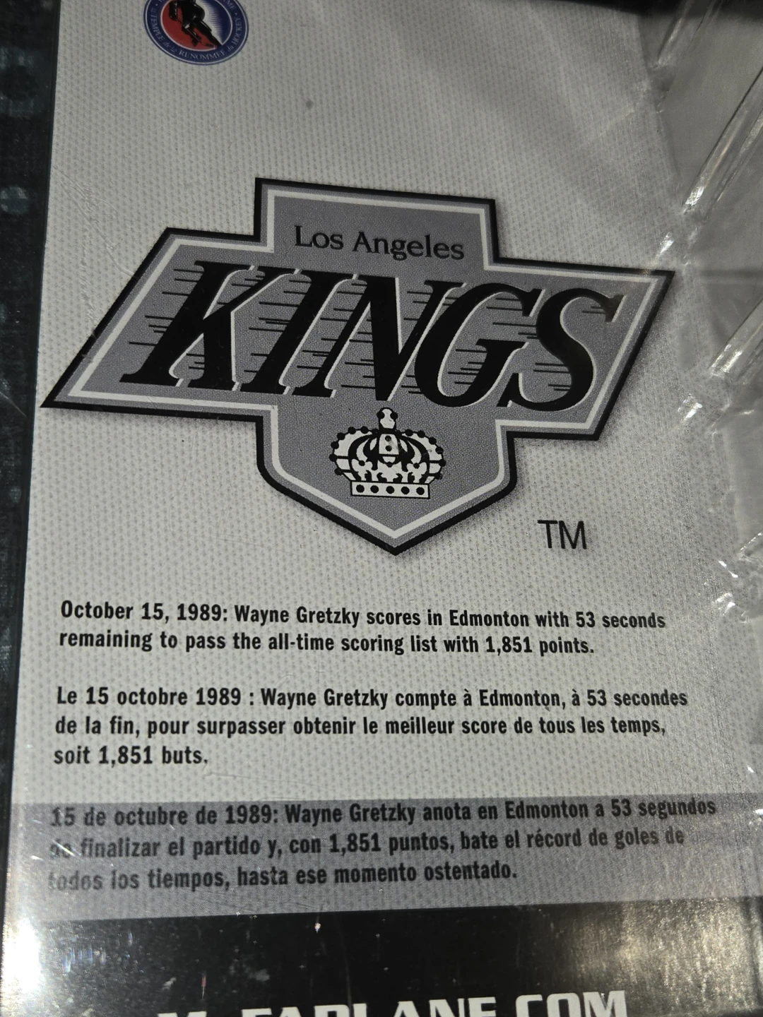 McFarlane Toys Wayne Gretzky Los Angeles Kings Legends Figure - photo 3