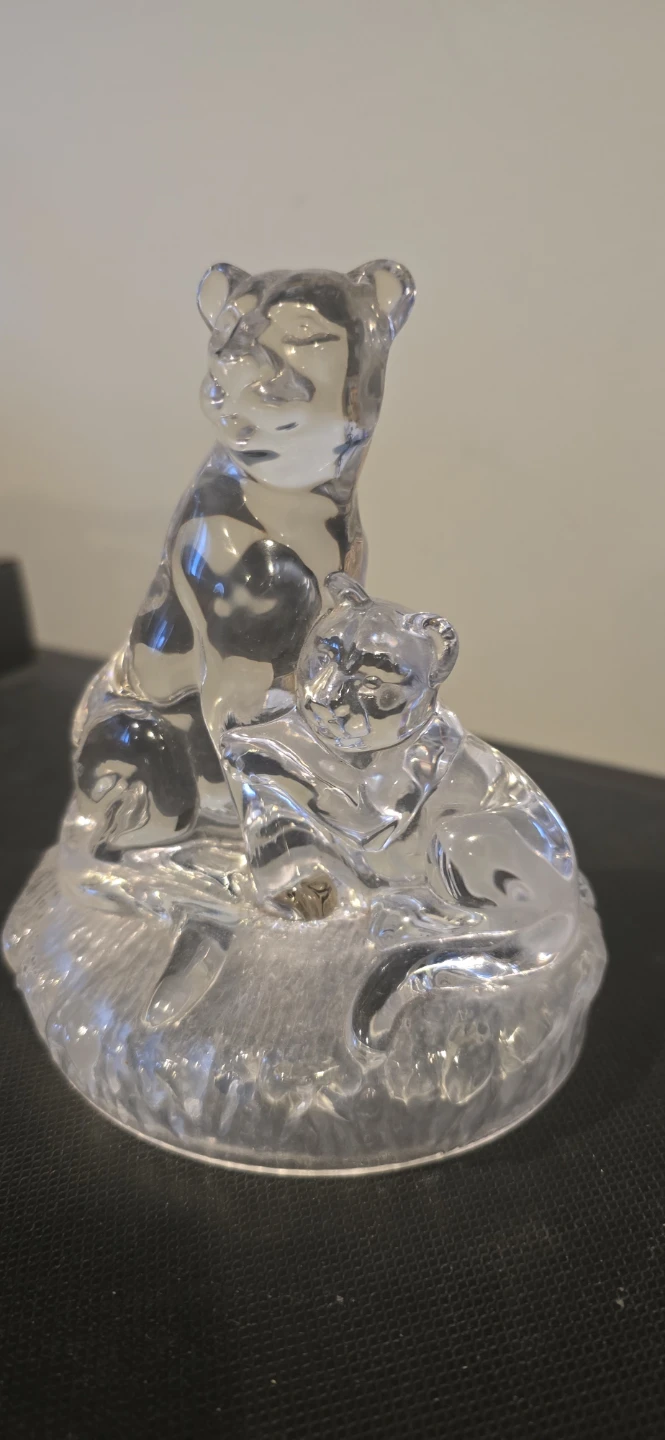 RCR Crystal Glass Lion Family Figurine - photo 2