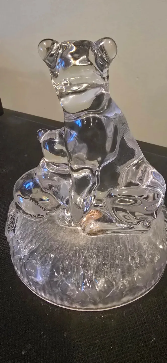 RCR Crystal Glass Lion Family Figurine - photo 4