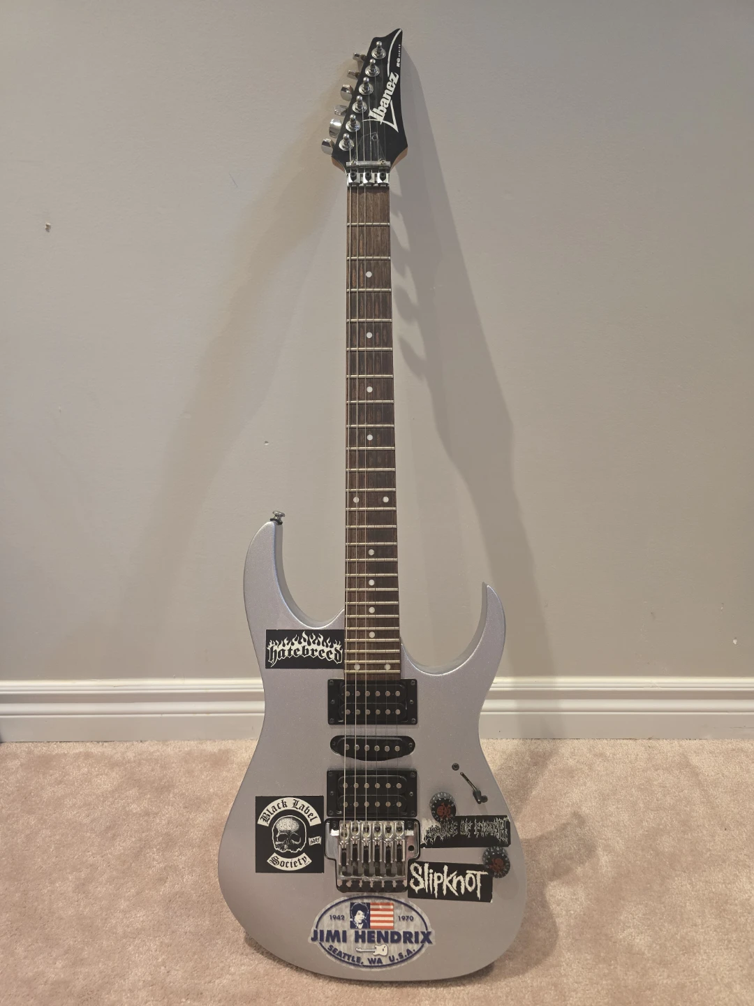Ibanez Electric Guitar - Silver RG series