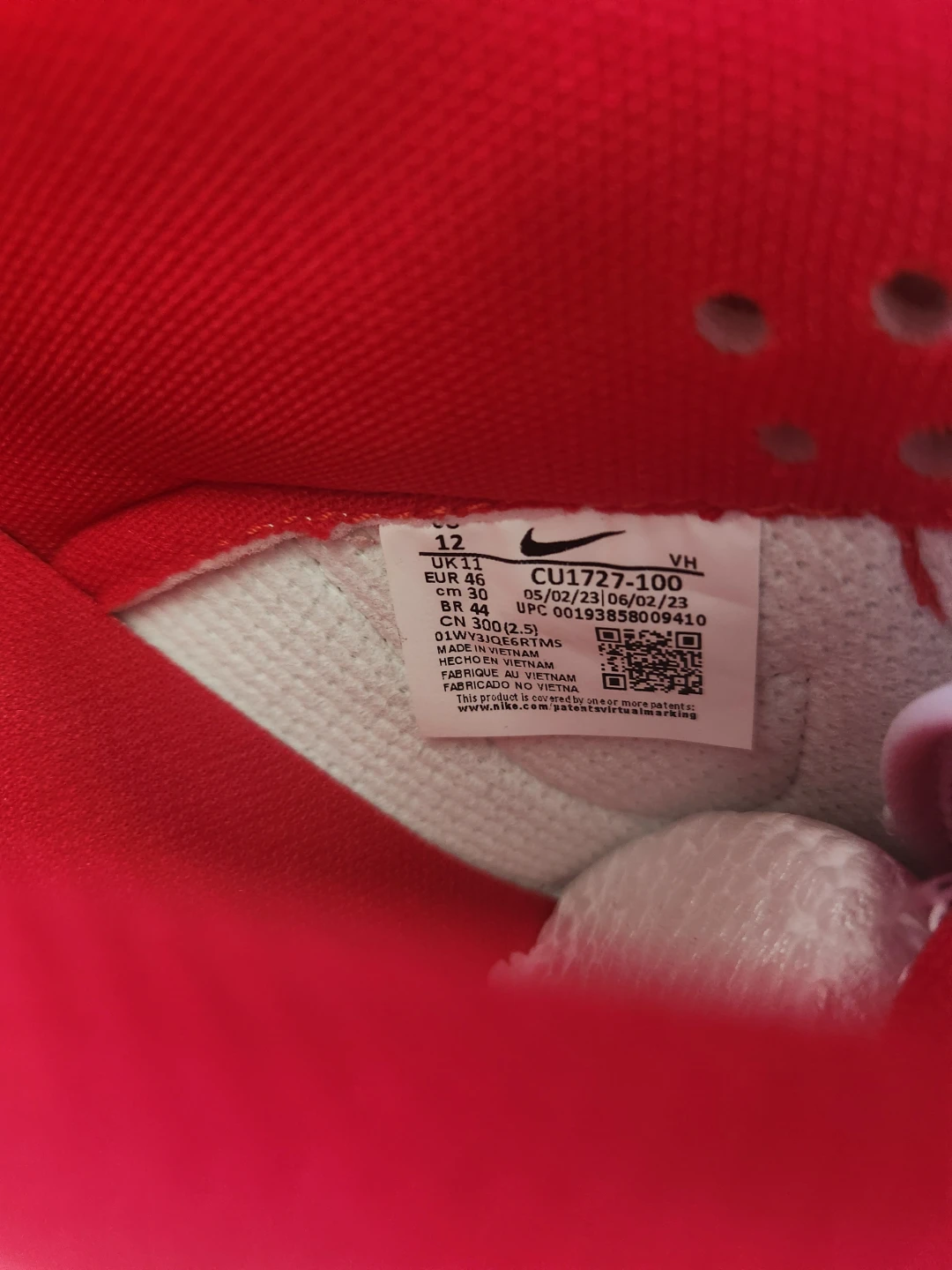 Nike Dunk Low White Red Men's Shoes - photo 3