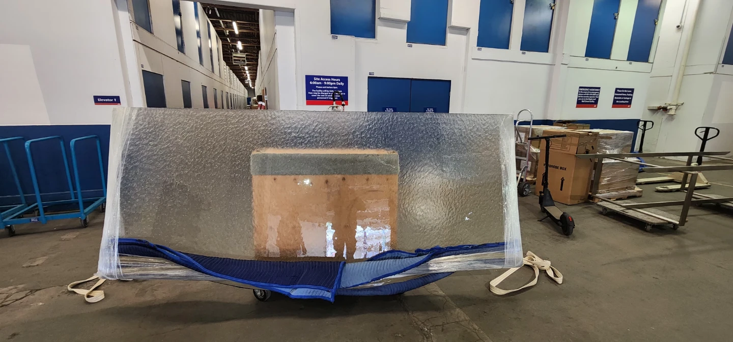 Large Tempered Glass Sheet with Metal Frame Base - photo 2