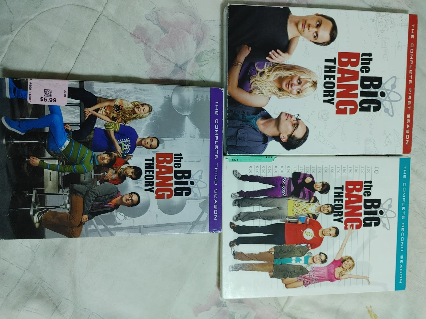 The Big Bang Theory Complete Seasons 1, 2 & 3 DVDs
