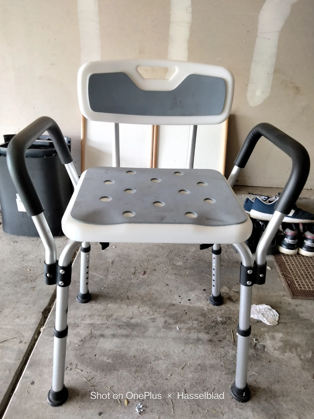 Adjustable Shower Chair with Arms and Back