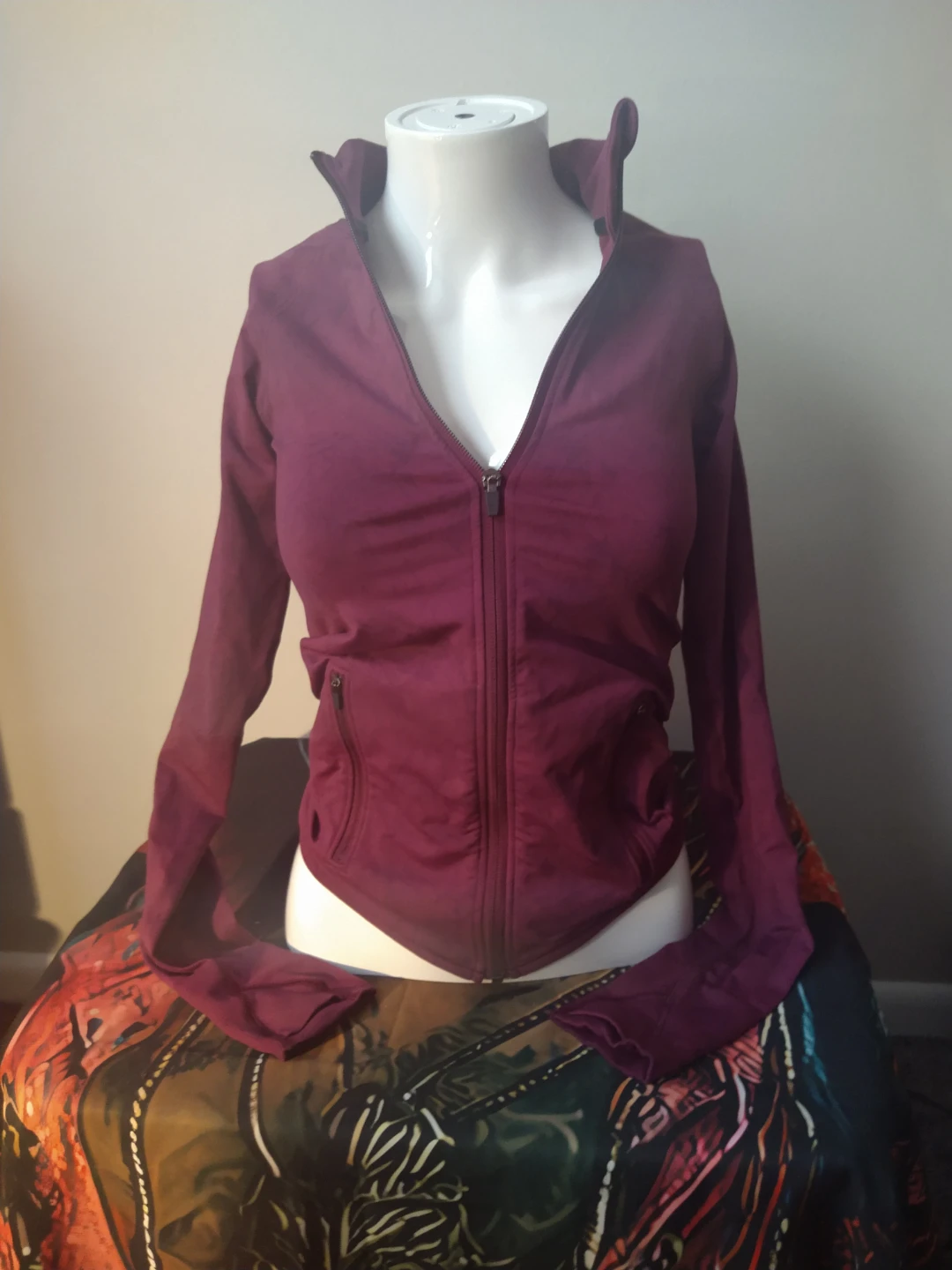 Lululemon Define Burgundy Athletic Jacket Size Small (2) - photo 2