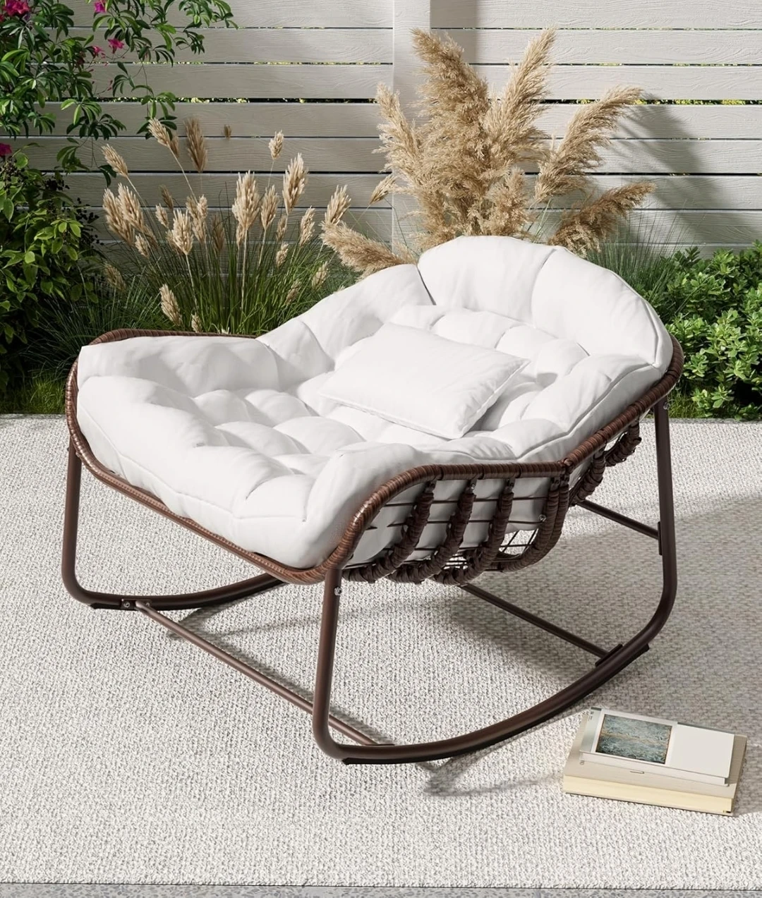 Oversized Rocking Chair with Included Pillow - photo 2