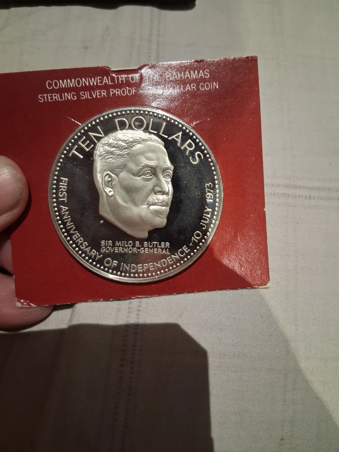 Commonwealth of the Bahamas 10 Dollar Silver Proof Coin - photo 4