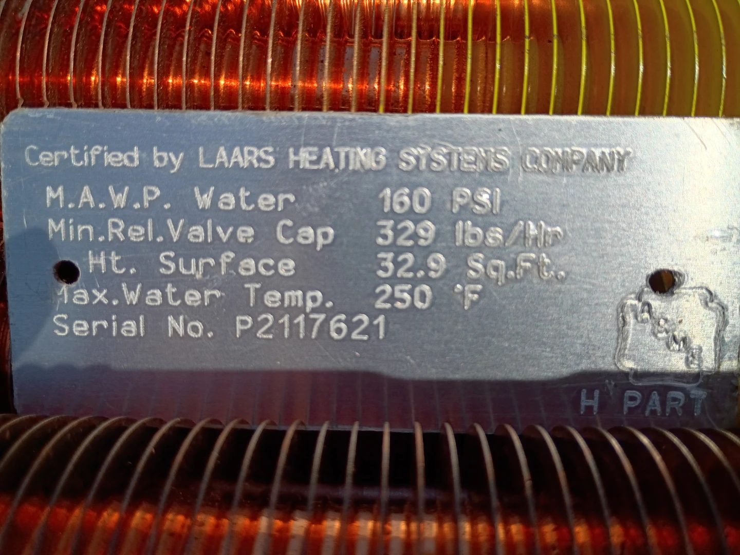 LAARS Heating Systems Copper Heat Exchanger - photo 2