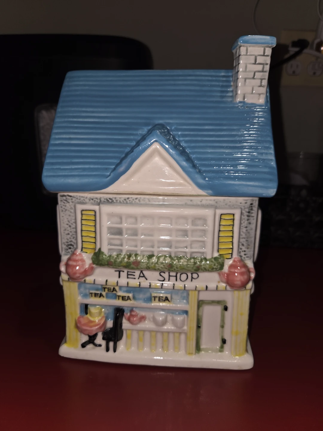 Ceramic Tea Shop House Figurine