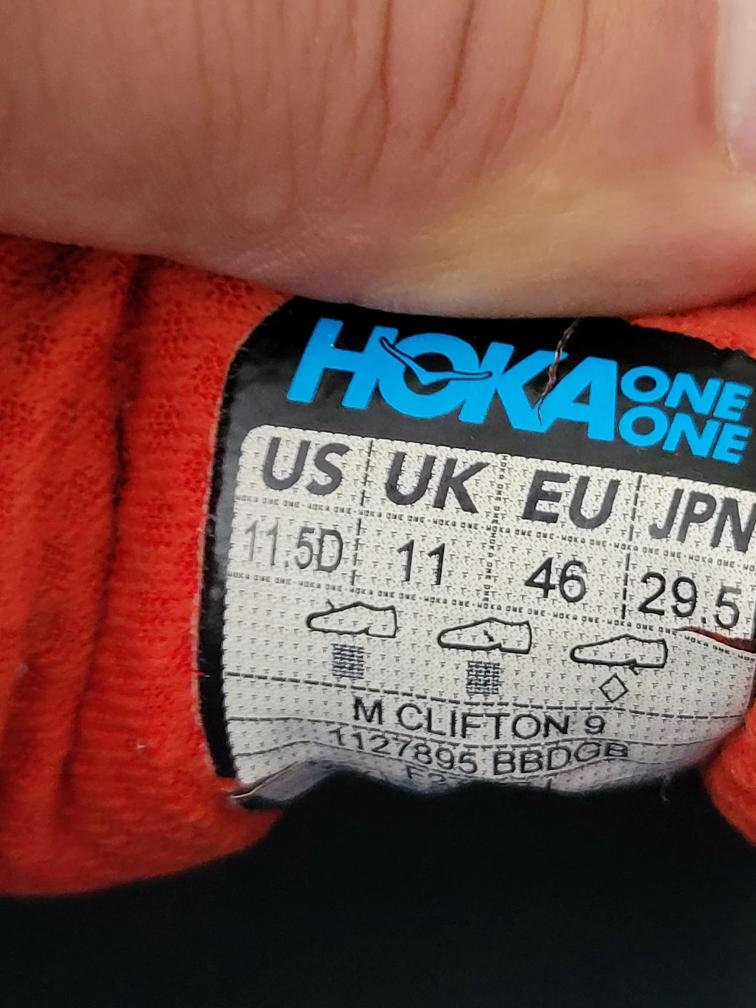 Hoka One One M Clifton 9 Running Shoes size 11.5D - photo 5
