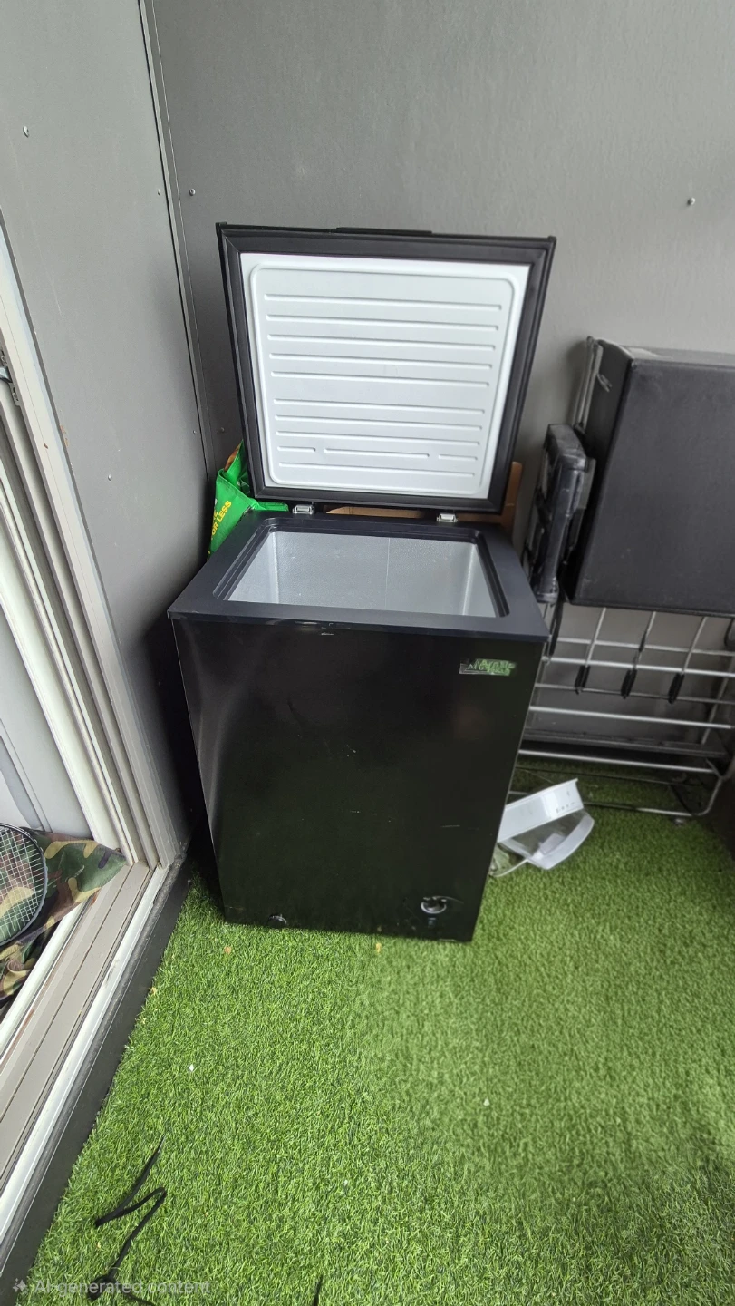 Black Chest Freezer - Free Standing