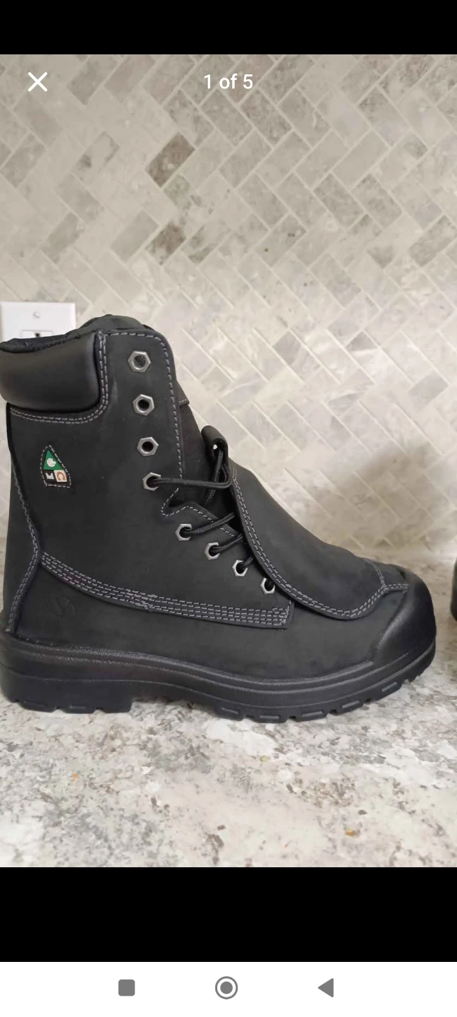 Sidewinder Met-Lite 8" Work Boots Size 43 (size 9.5) - photo 3