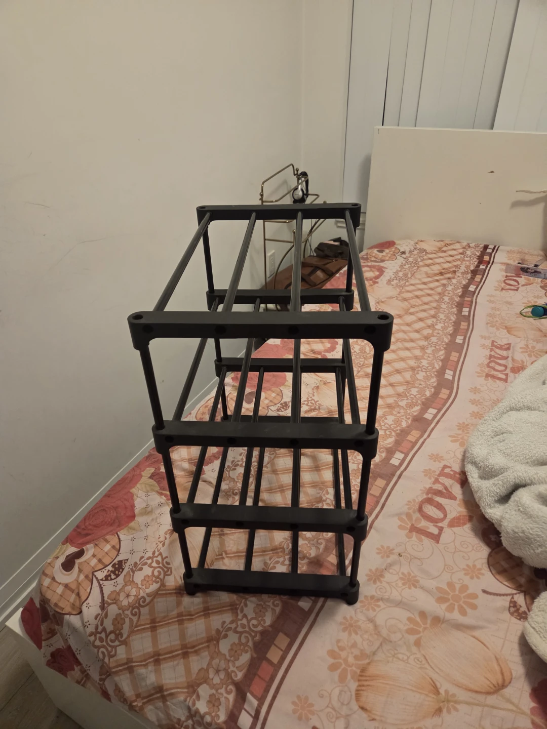 Black 3-Tier Shoe Rack - photo 5