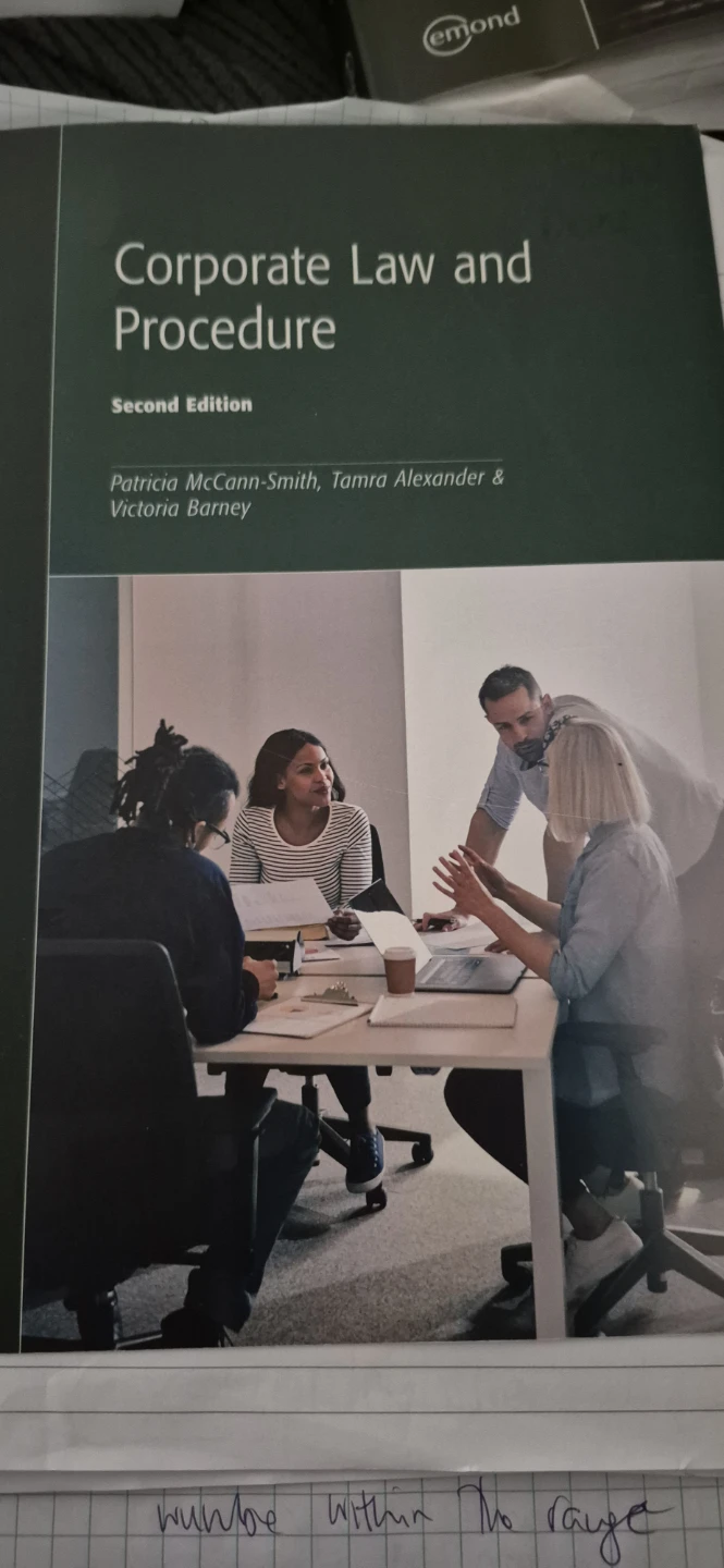 Corporate Law and Procedure