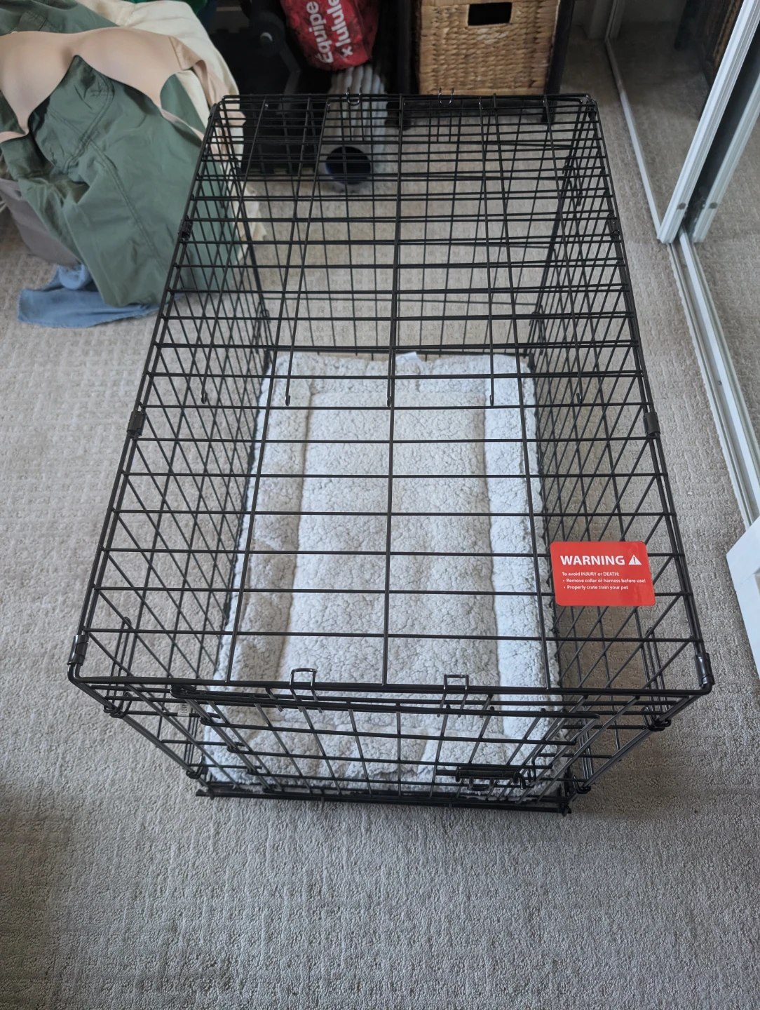 Wire Dog Crate with Fleece Pad - photo 2