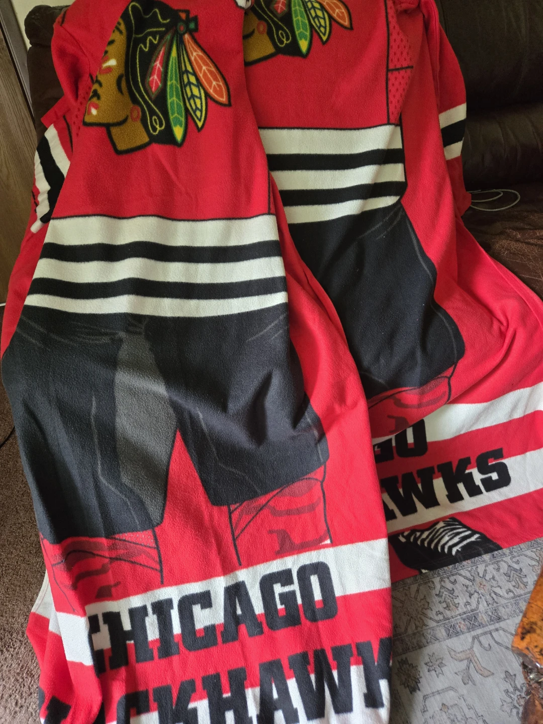 Chicago Blackhawks Fleece Throw Blanket - photo 3