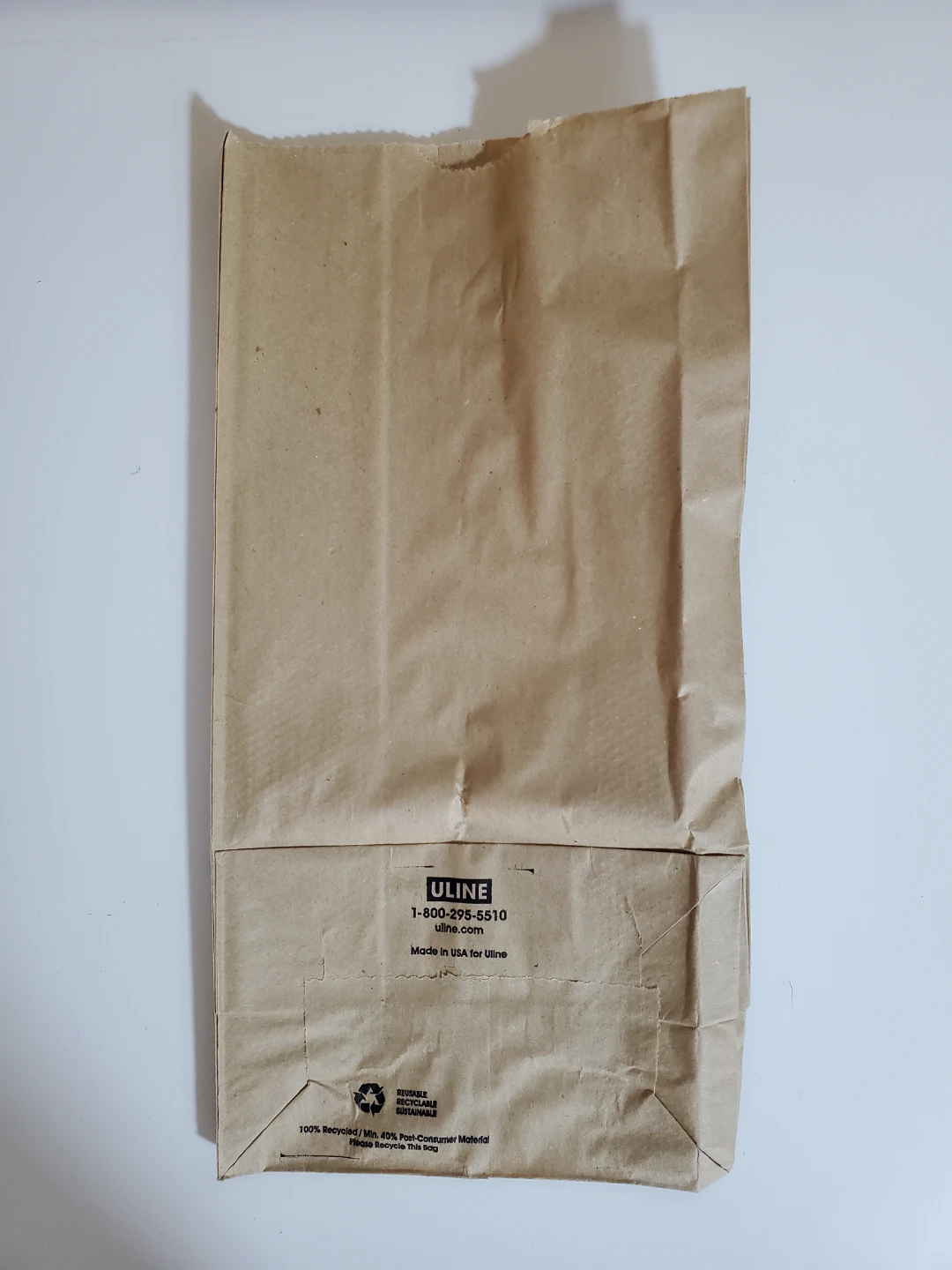Uline 500 #4 Recycled Paper Bags...New