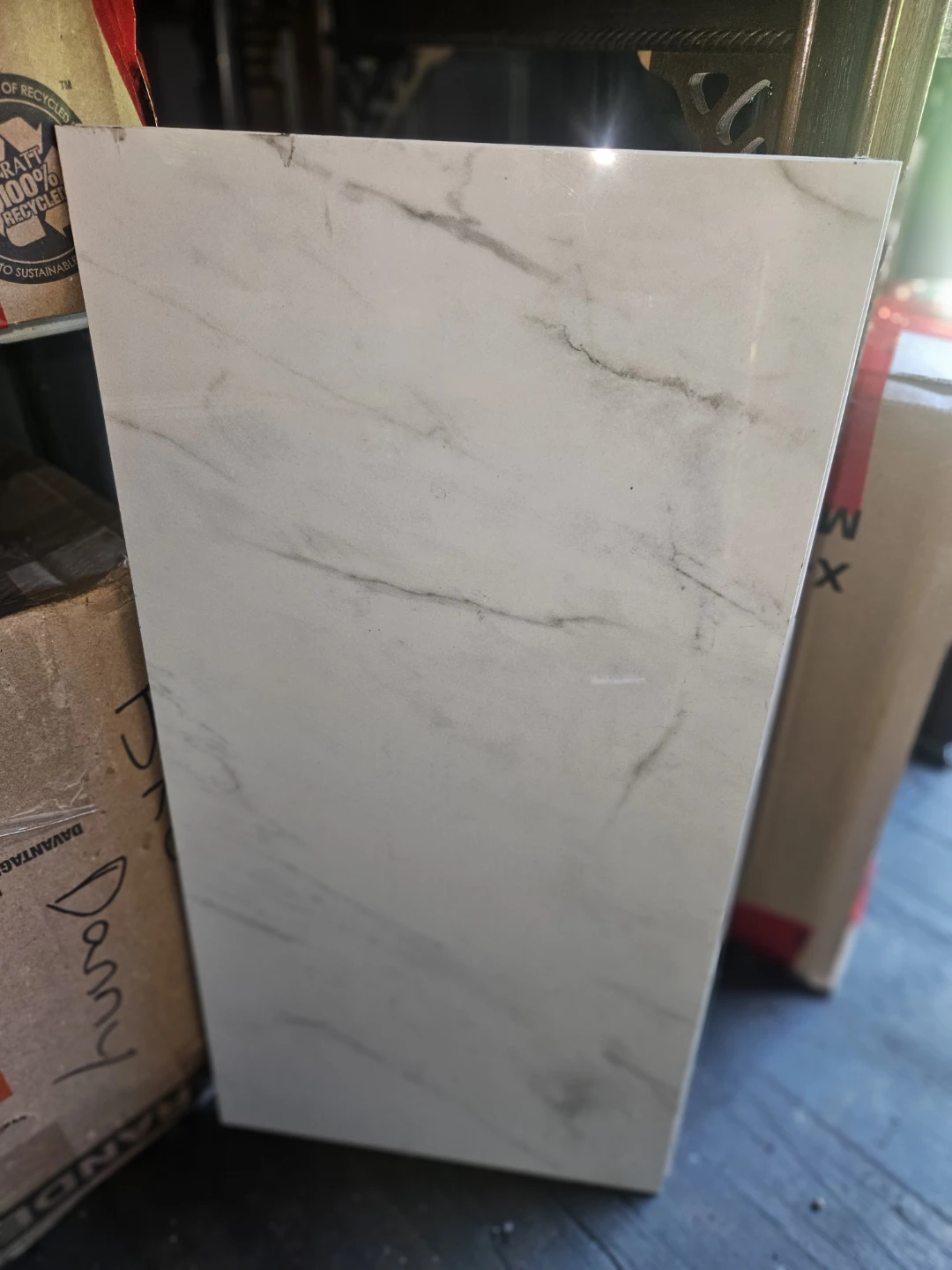 Vera Carrara Polished Porcelain Tile - photo 2