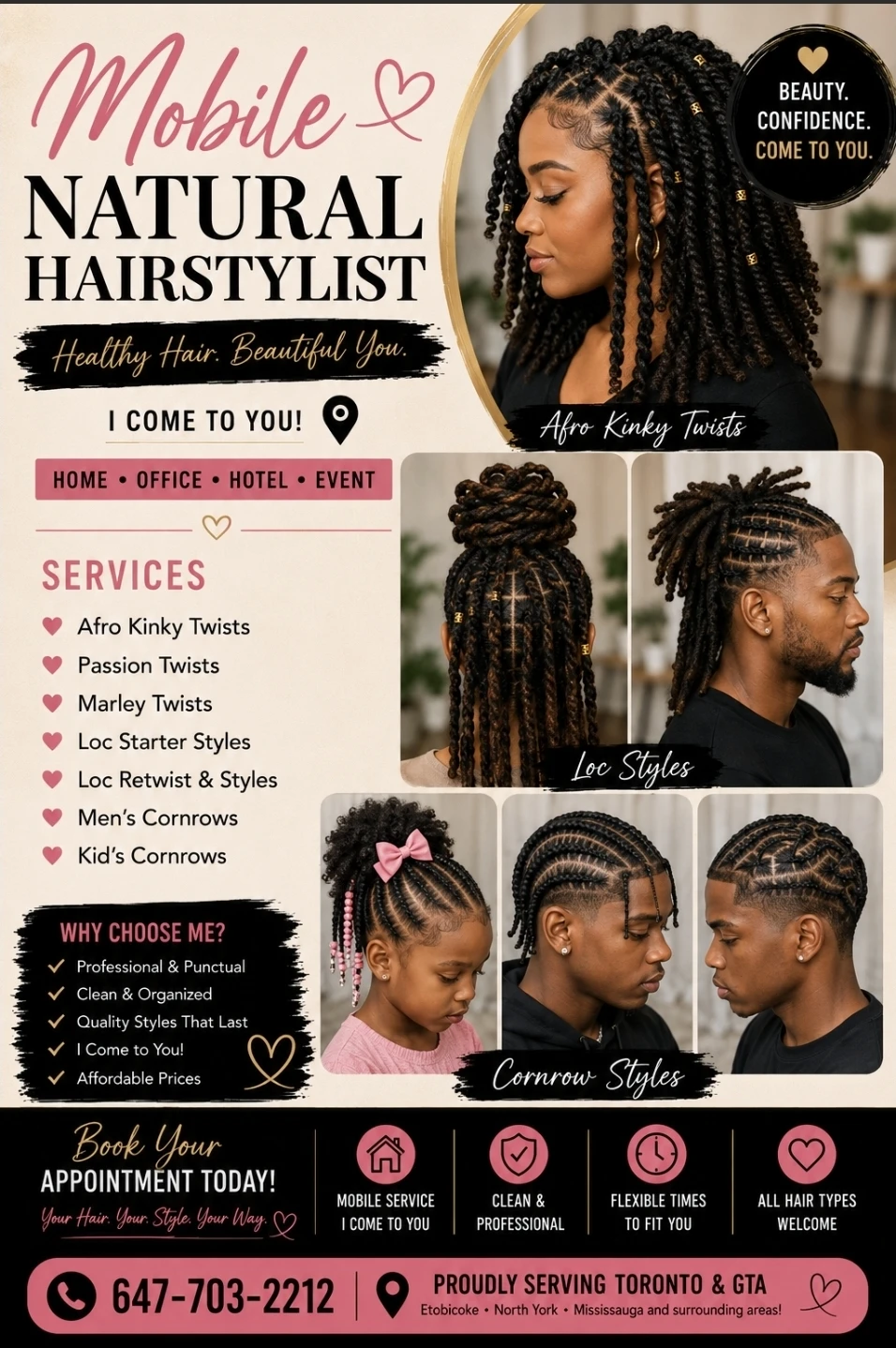 Mobile Natural Hairstylist