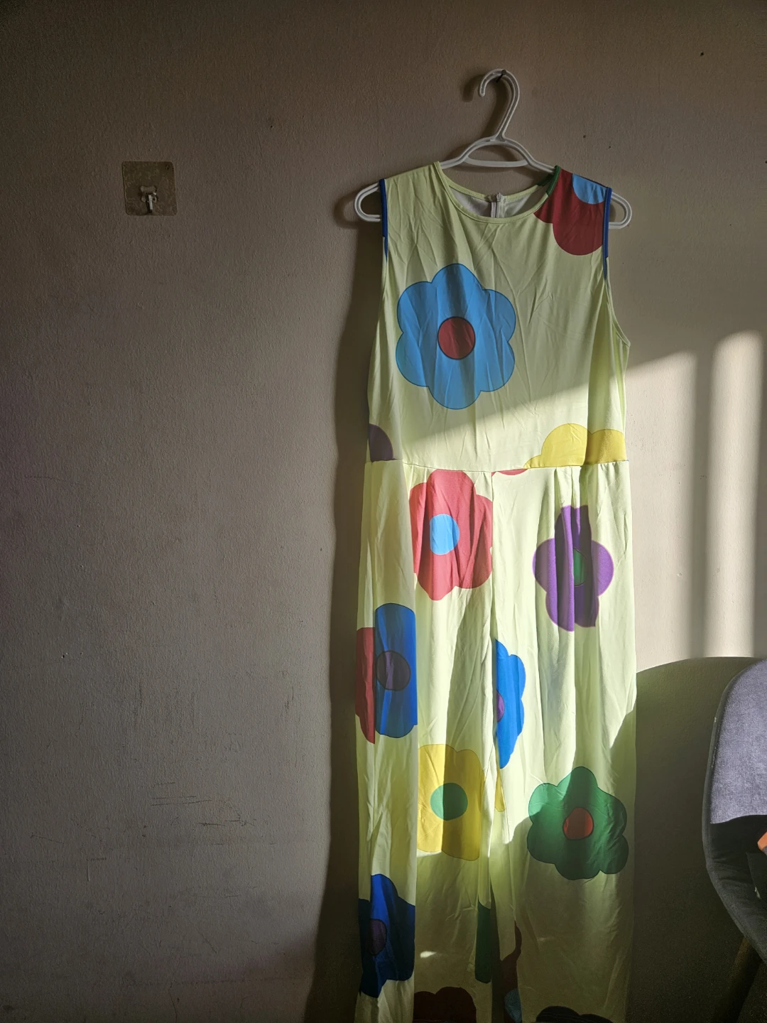 Yellow Maxi Dress with Floral Print
