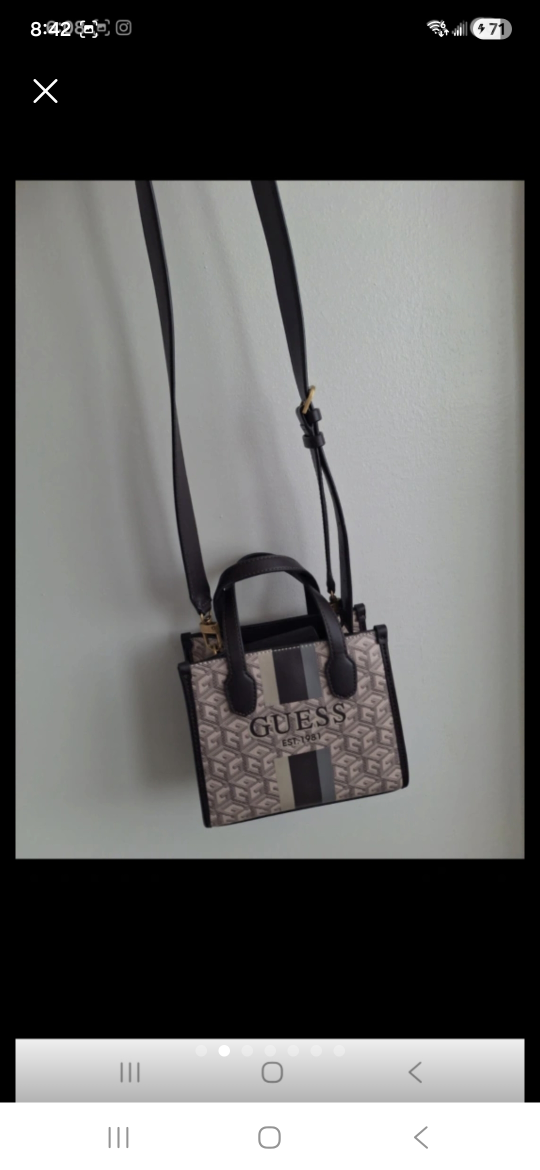 GUESS Mini Tote Bag with Shoulder Strap - photo 2