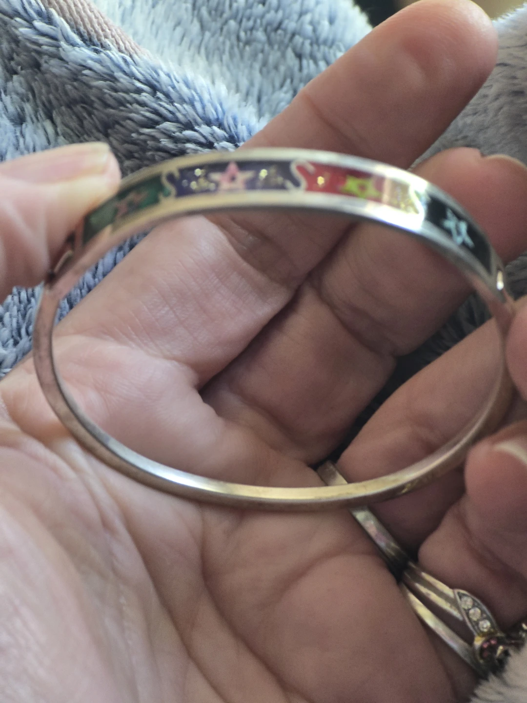 ⚽️Beautiful hinged silver bracelet