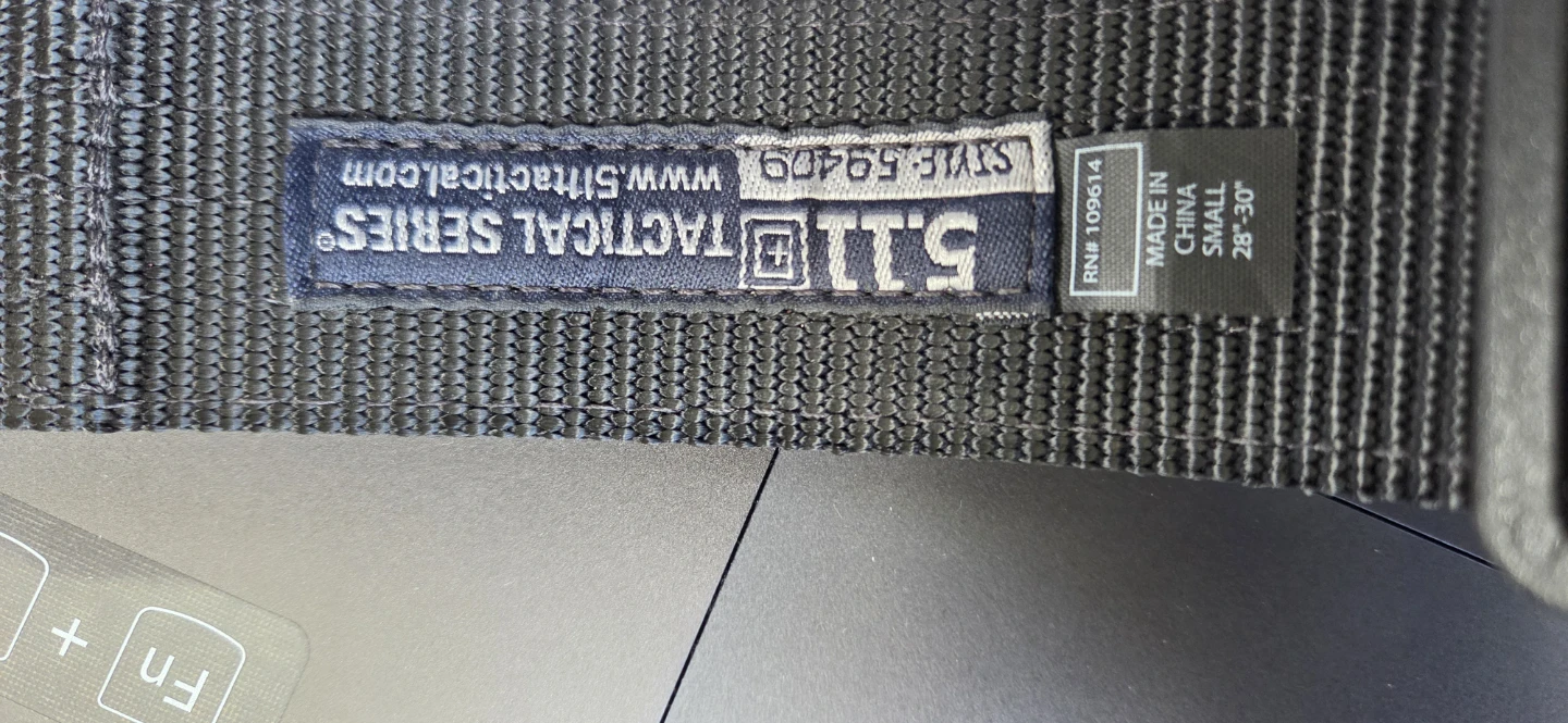 5.11 Tactical Duty Belt with Blackhawk Holster and Mag Pouches - photo 2