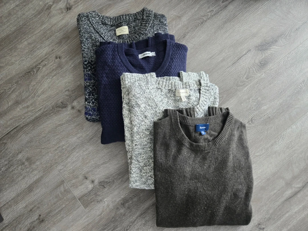 Men's Medium Brand Sweater Bundle – 4 Sweaters for $20