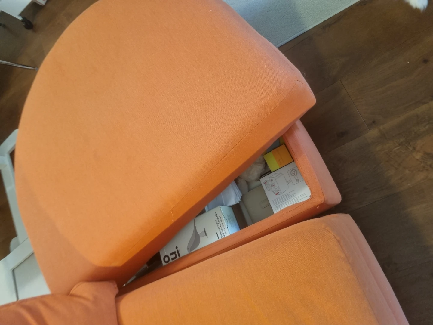 IKEA LINDÅKRA Sofa-bed, Knisa bright orange - photo 4