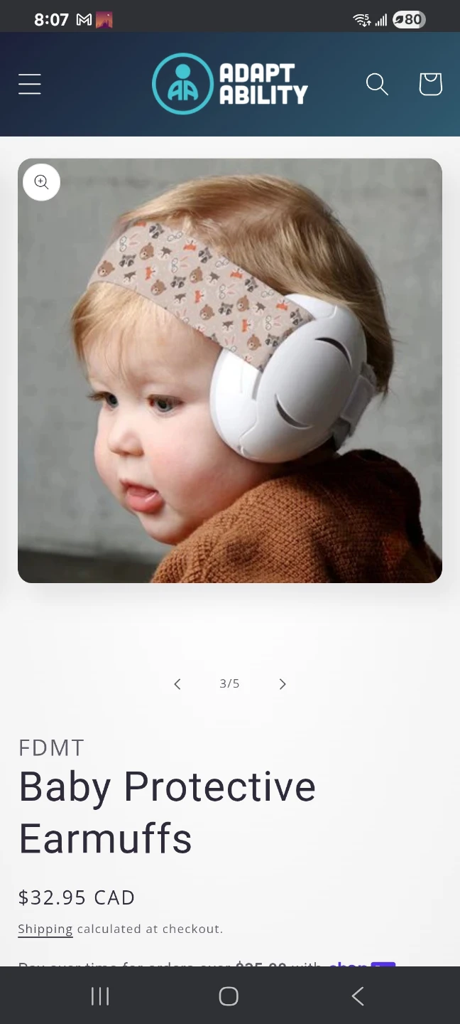 FDMT Baby Protective Earmuffs