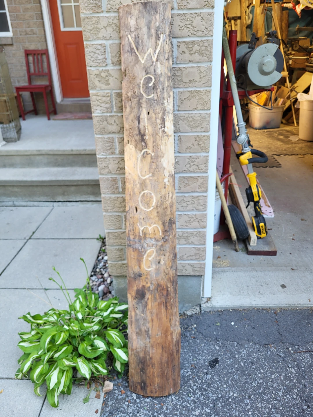 Handmade Wood "Welcome" Sign
